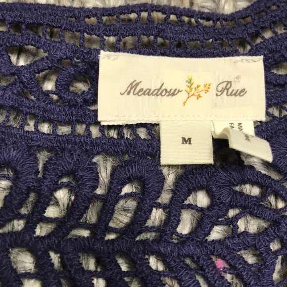 Anthropologie Medow Rue Navy Shirt - Picture 2 of 4